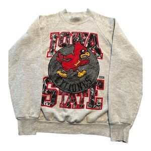 Vintage 80s/90s ISU Cyclones Sweatshirt Fruit of The Loom USA College Crewneck